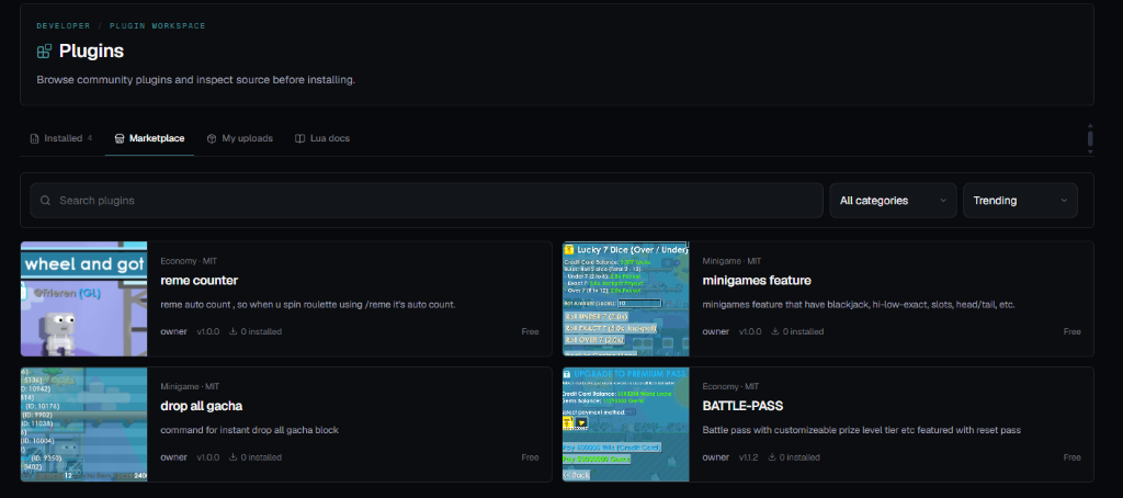 Fyrefly marketplace listing community plugins